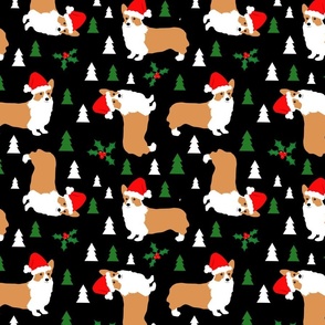 Corgi Dogs Christmas 
