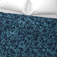 Floral lines - Navy blue