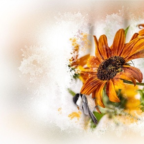 Chickadee With Sunflowers_ ChipabirdeeImages_MarilynGrubb_7541