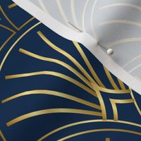 Gatsby Glamour gold texture on navy 