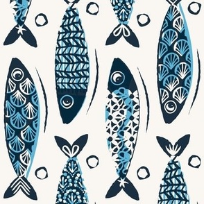 Sardines, light, blue (large)