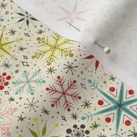 Retro Vintage Snowflakes Christmas Blender - Small Scale