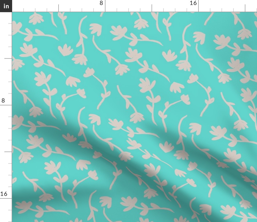  background floral blue and beige