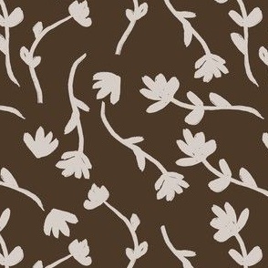  background floral brown and beige