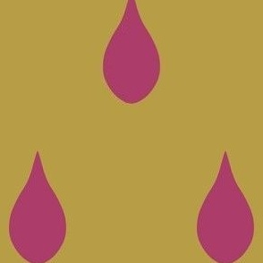 raindrop downpour gold and pink