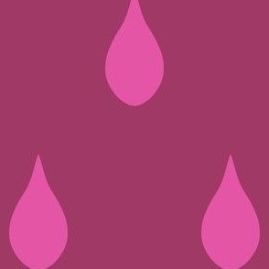 raindrop downpour dark pink and bright pink