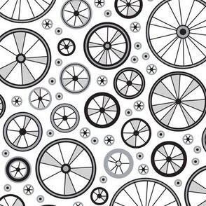 Wheelies (Monochrome) Bike Wheels Bicycle