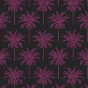 Palm - bright hot pink on charcoal black - extra small