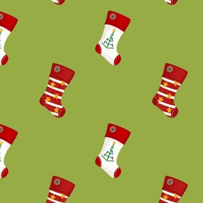 Santa_Paws_Pattern_Stockings_Green