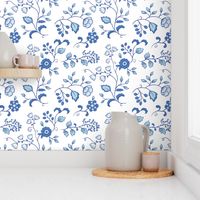 Blue Chinoiserie Florals