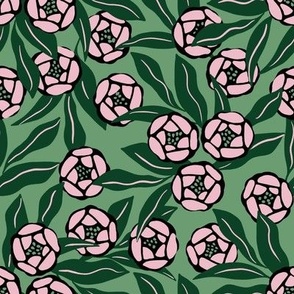 Hattie floral - green