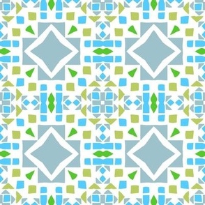 Charming Cross, Blue Green Brights, 4 inch