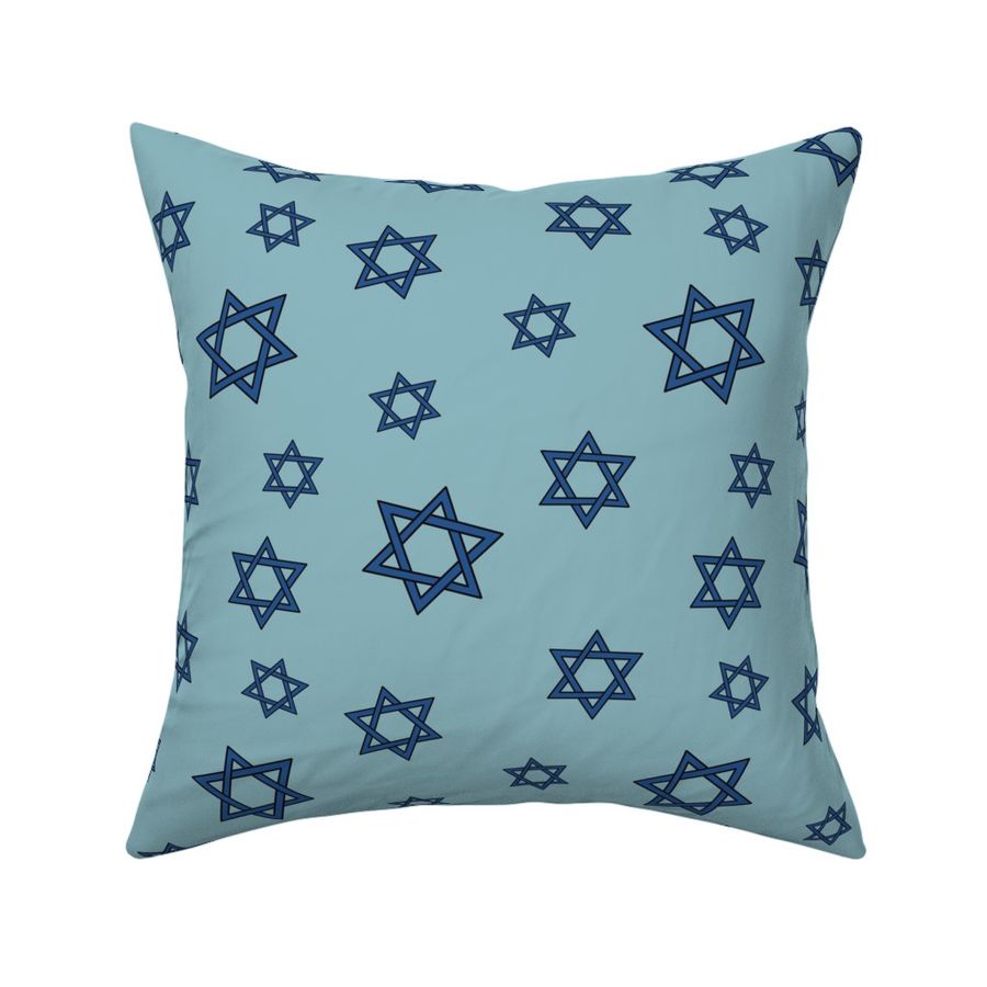 Blue Hanukkah Stars, Star of David