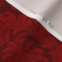 "Venus Damask" in Burgundy