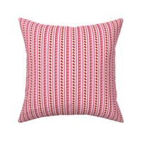 Scalloped Pink Floral Stripe