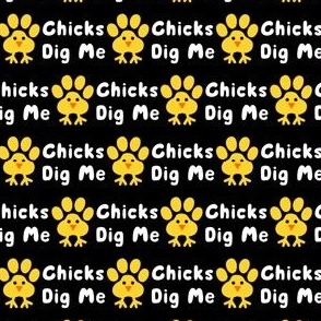Chicks Dig Me Paw Black