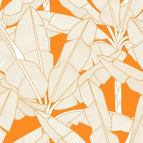 Banana Palms-Jumbo_White Leaves_Flame Orange_v2