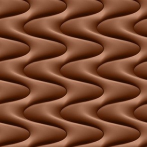 Dynamic Ripple in Chocolate Brown