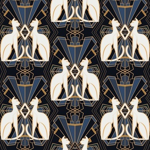 ART DECO CATS in BLACK AND WHITE (small)