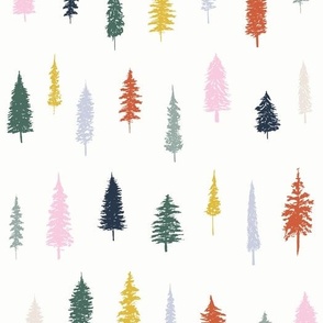 Colorful Christmas Tree Pattern