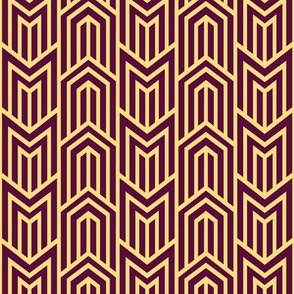 Deco 1 (mulberry & goldenrod)