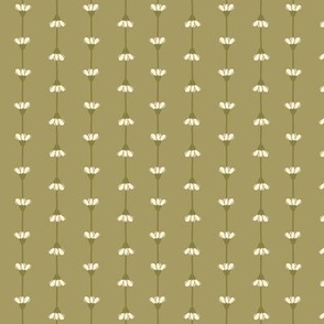 Daisy Chain Stripe_Small Moss Olive