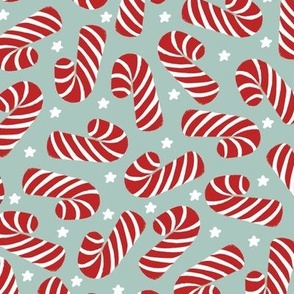 Candy Canes - Blue