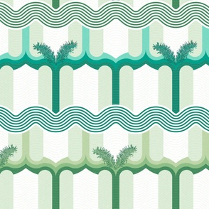 Art Deco Wave Wallpaper