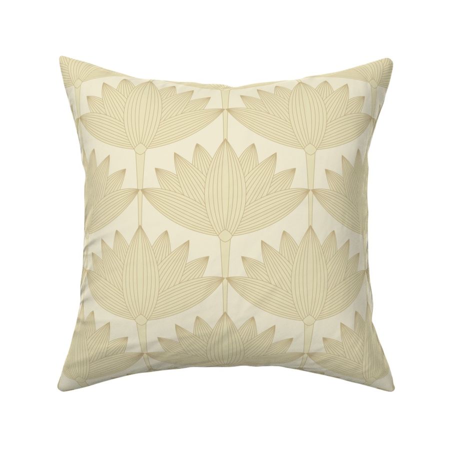 Lotus Art Deco, Cream