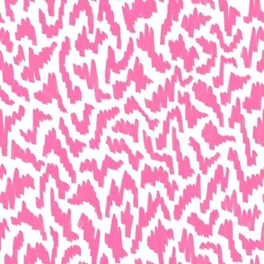 scribble abstract pink on white