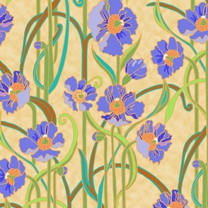 medium - Blue Note 1920's Floral