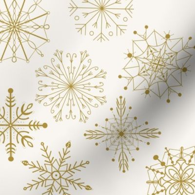 Flutter of Snowflakes | Gold