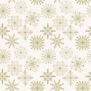 Flutter of Snowflakes | Gold