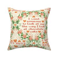 I am yours - no refunds - stupid - cupid -  best butt - pink roses cross stitch funny love quotes for VALENTINES | Jumbo