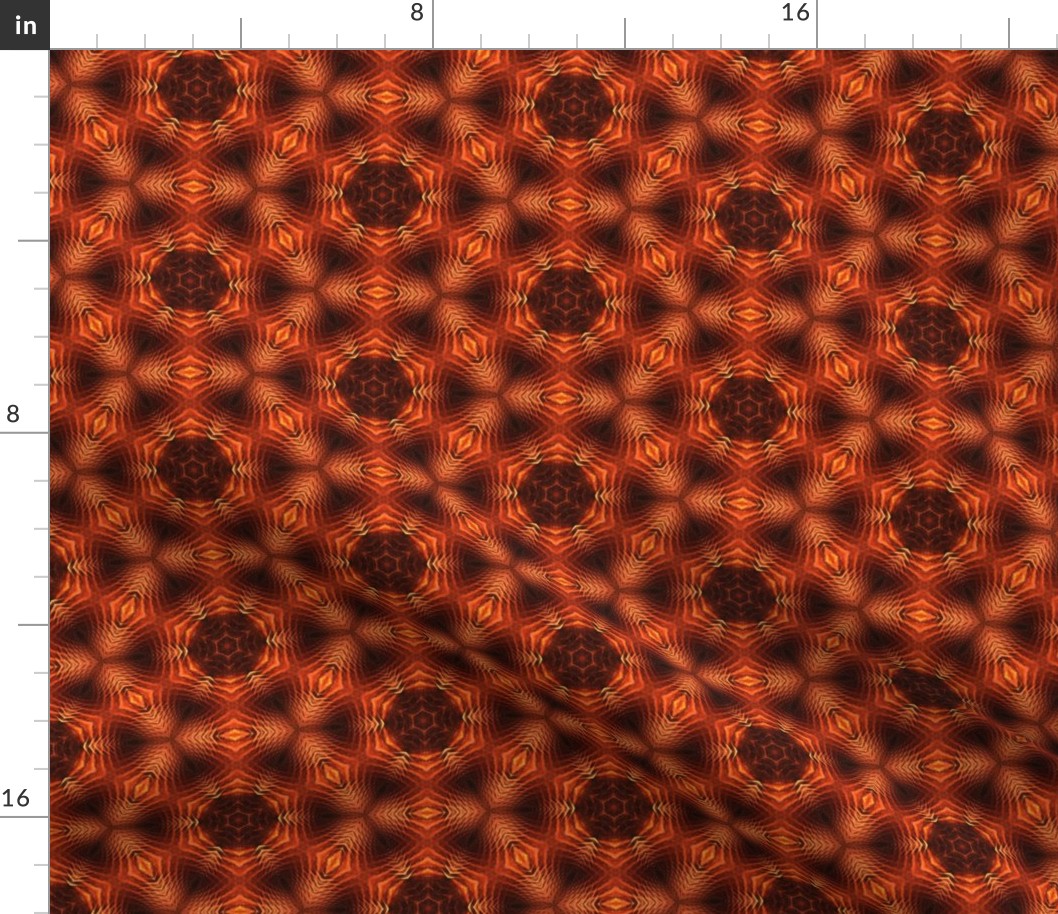 orange hexes - large