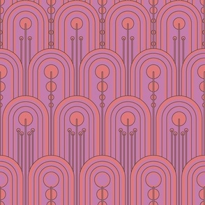 Glowing Pastel Art Deco Arches