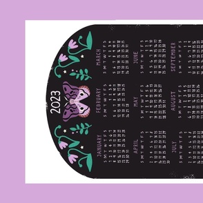 2023 Magical Moth Calendar TeaTowel