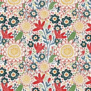 Flower Garden - cheerful floral print 