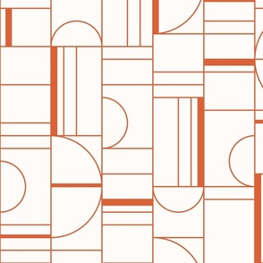 Bauhaus Love - orange // Large