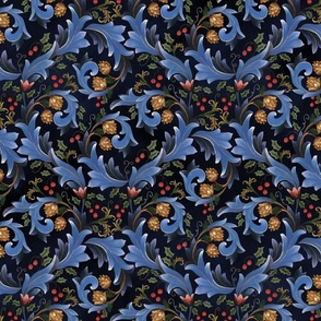 Decorative Christmas Dark Blue