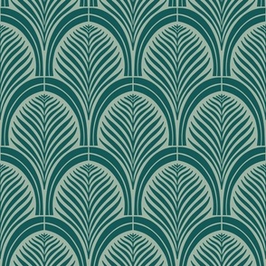 Jewel Tones Tiles: Art Deco Wallpaper