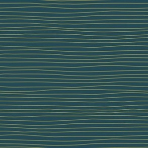 Linen-look pencil stripes olive on dark green