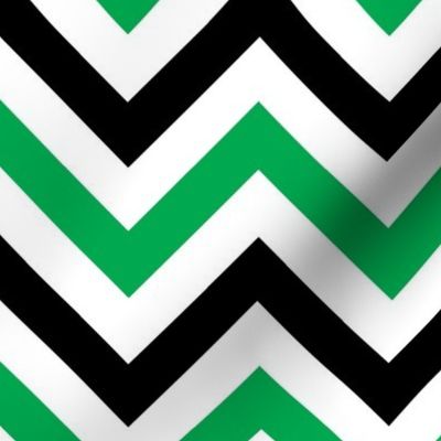 Green & Black Chevrons