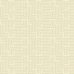 s - art deco maze - beige