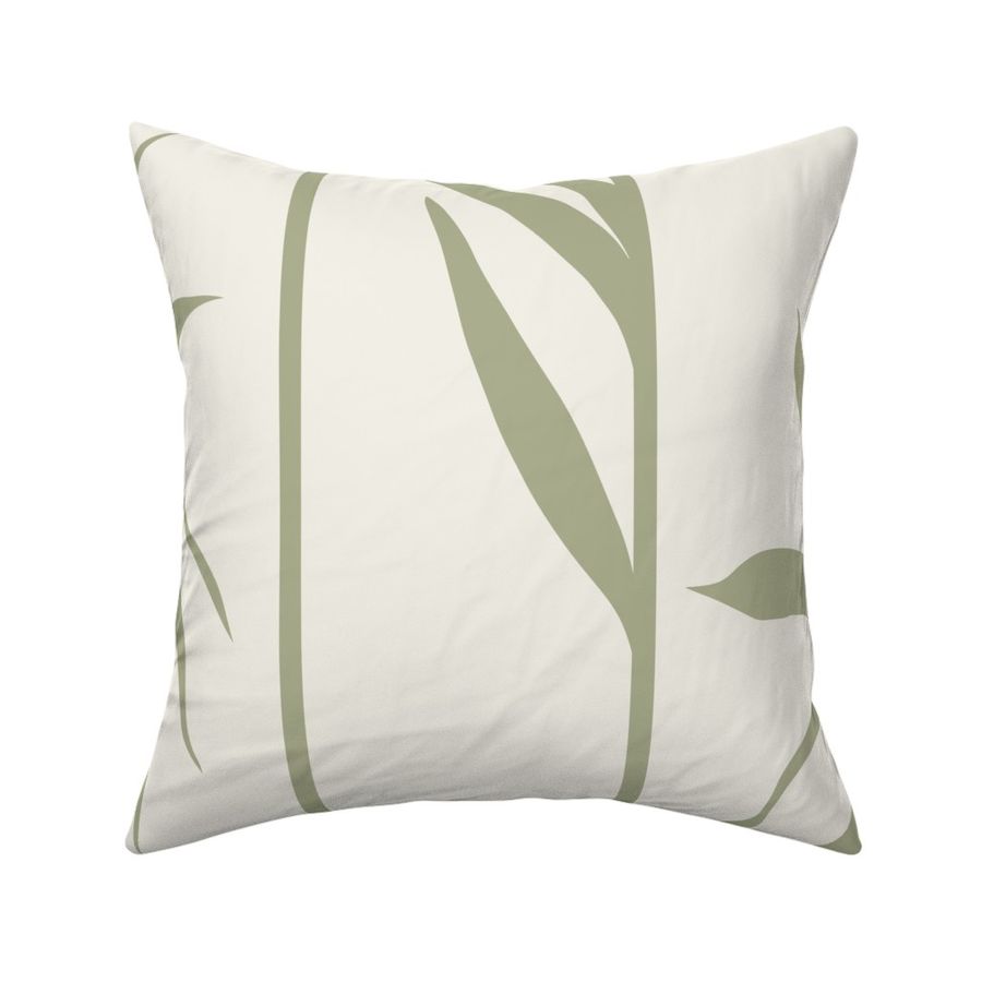 Tropical Art Deco Sage Green