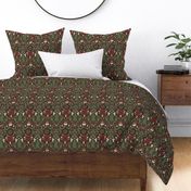 Maximalist Christmas - rustic brown - small