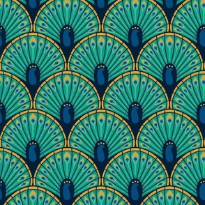 Art Deco Peacock