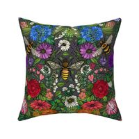 Botanical Blooms, Birds, Butterflies, Bees and Beetles (large scale)  