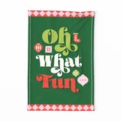Oh What Fun Wallhanging & Tea Towel