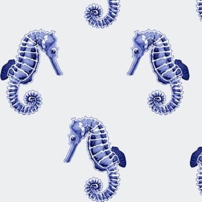 Blue seahorses 